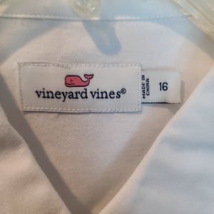 White Vineyard Vines Button Down size 16
